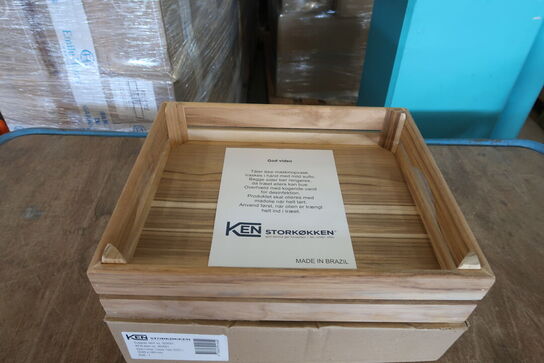 10 stk. Teak kasser  WOOD BY KEN STORKØKKEN 303561