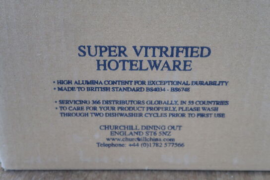 4 kasser (12 pr. stk.) Overkop grå 22,7 cl  CHURCHILL 1795  Stonecast