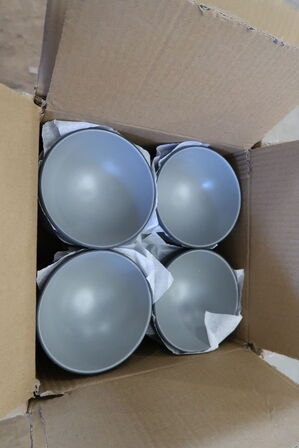 5 kasser (48 pr. stk.) Salatskål sort/grå Melamin KEN STOR KØKKEN 300388