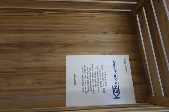 4 stk. Teak kasser 1/1   WOOD BY KEN STORKØKKEN 303555