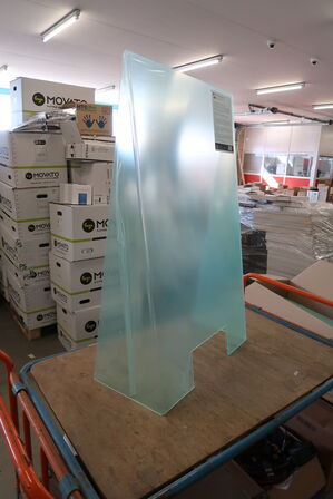 2 stk. Værnemiddelsskærm transparent akryl 300534