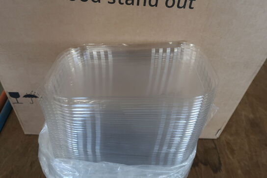 2 kasser (400 pr. stk.) Låg til madbakker  109905