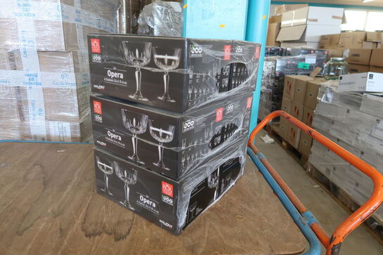 3 kasser (12 pr. stk.) Champagneskål 24 cl RCR   140042 Opera