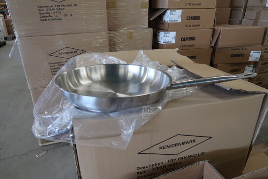 4 stk. Stegepander i stål  HORECA GROUP 201636