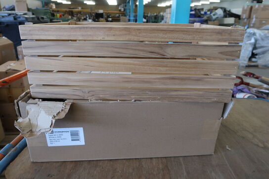 4 stk. Teak kasser 1/1   WOOD BY KEN STORKØKKEN 303555