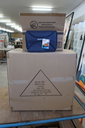 3 kasser (56 pr. stk.) Køletaske blå 4 ltr  SISTEMA TOGO 301227