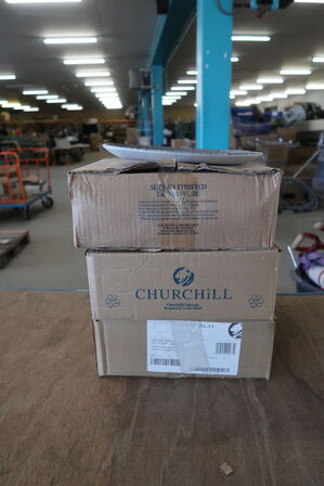 3 kasser (12 pr. stk.) Skål sort 47 cl Monochrome  CHURCHILL 1795 458938