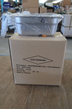 6 stk. Kantinelåg1/4 GN D100 mm 2,7 ltr  EHG