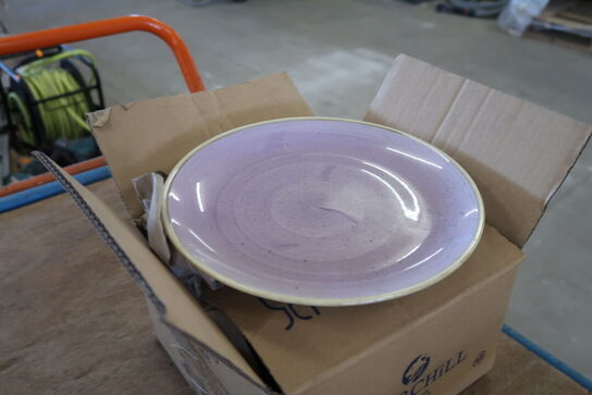 6 stk.Tallerkner  CHURCHILL 1795   Stonecast Petal Pink