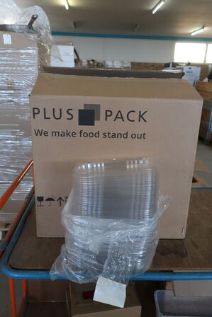 2 kasser (400 pr. stk.) Låg til madbakker  109905