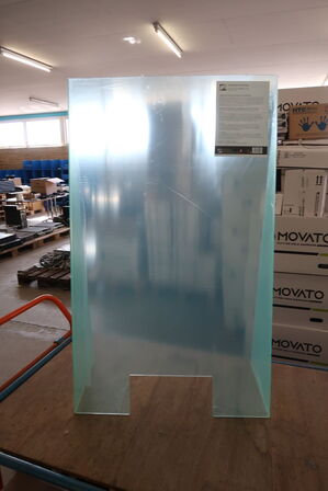 2 stk. Værnemiddelsskærm transparent akryl 300534