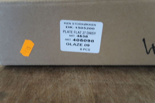 18 stk. Tallerken blågrå  CHURCHILL 1795  Daisy 