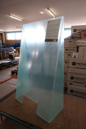 2 stk. Værnemiddelsskærm transparent akryl 300534