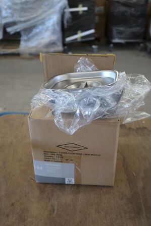 3 kasser (6 pr. stk.) Låg stål  1/6 GN  EHG