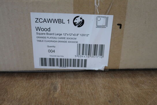 3 stk. Serveringsbræt eg CHURCHILL 1795