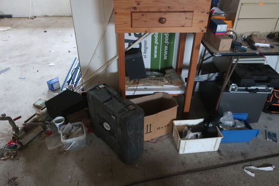 Sækkevogn, varelager, reservedele, værktøj, reol, opbevaringsvogn m.m.