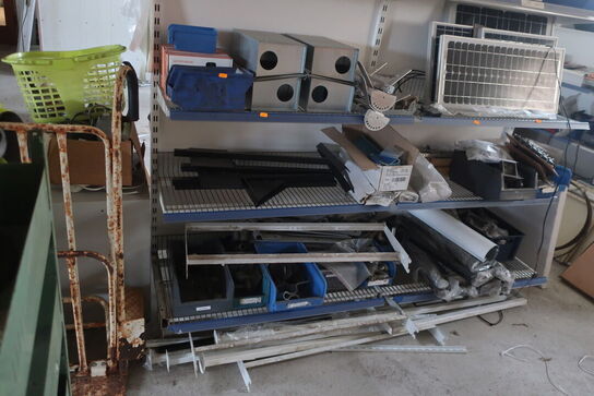 Sækkevogn, varelager, reservedele, værktøj, reol, opbevaringsvogn m.m.