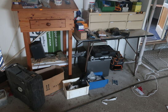 Sækkevogn, varelager, reservedele, værktøj, reol, opbevaringsvogn m.m.