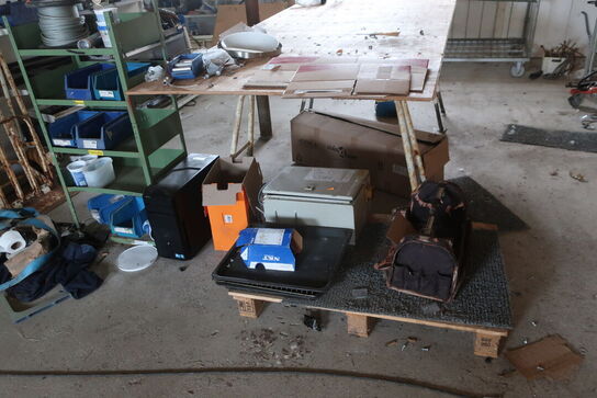 Sækkevogn, varelager, reservedele, værktøj, reol, opbevaringsvogn m.m.