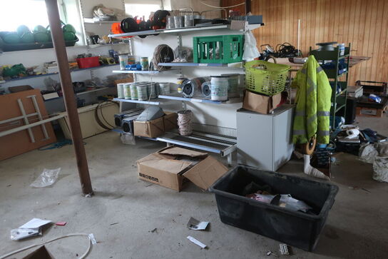 Sækkevogn, varelager, reservedele, værktøj, reol, opbevaringsvogn m.m.