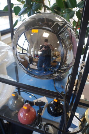 Pendel BLOOMINGVILLE GRÅ GLAS