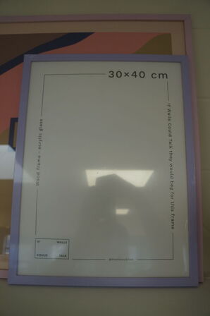 Lysestage & 2 stk. Billederammer