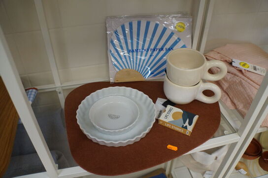 Kopper, dækservietter, m.v.