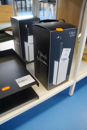 Dueslag, lysestager, m.v.