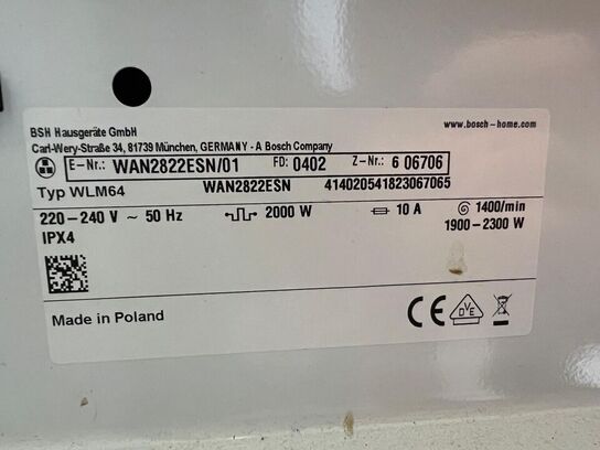 Bosch - vaskemaskine