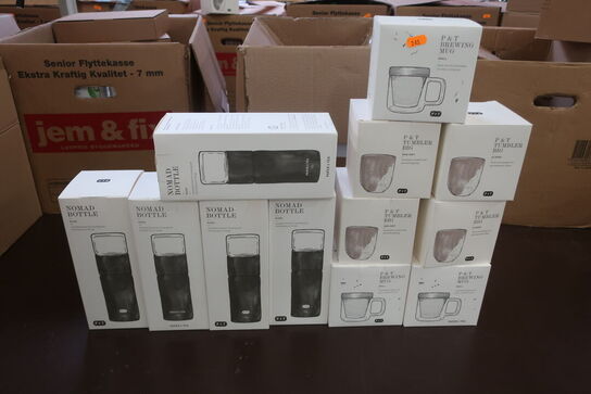 kopper og tekande/brygger til farten