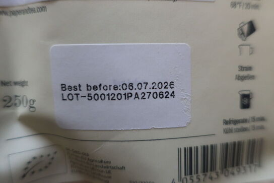 Div. Løs te i poser på 1 hylde