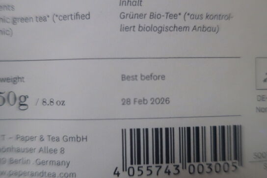 Div. Løs te i poser på 1 hylde