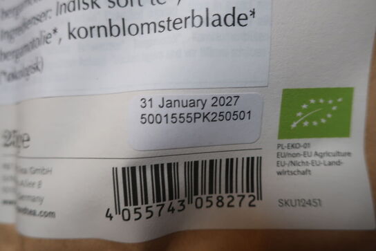 Div. Løs te i poser på 1 hylde