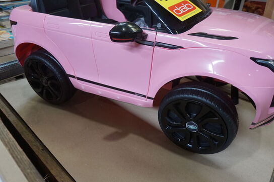 Range Rover Evoque børne El-bil, lyserød 