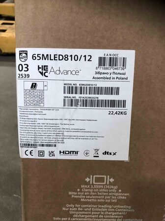 Philips 65" MiniLED TV 65MLED810 Smart Tv 