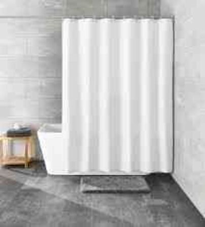 10 stk Basis badeforhæng - hvid 180x200 cm 