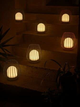 Nordlux jim to go udendørs batterilampe rød(ubrugt)