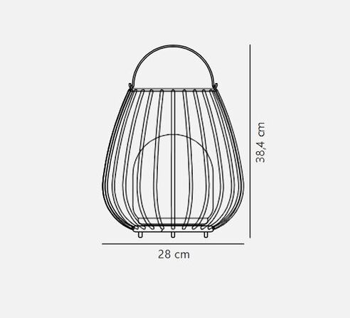 Nordlux jim to go udendørs batterilampe blå(ubrugt)