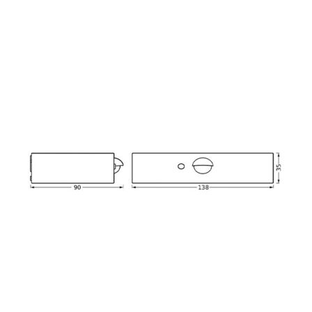 2 stk. ledvance endura led solcellelampe væglampe sort sensor ip65(ubrugt)