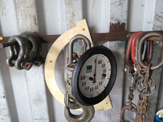 Div. Løfteudstyr D-typsjækel mv.  Model: WLL43/4T 