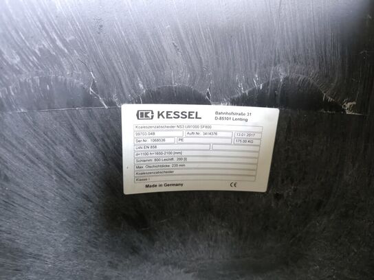 Kloakbrønd &  tørbrønde af polypron SCANPIPE, KESSEL Model: NS3LW1000SF800