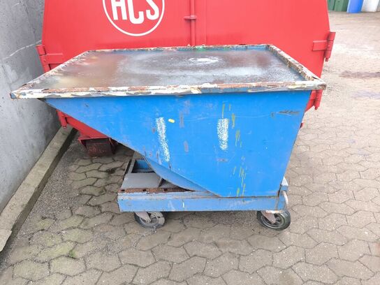 Tipcontainer m. hjul 