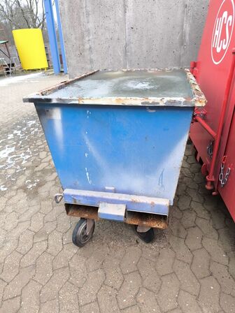 Tipcontainer m. hjul 