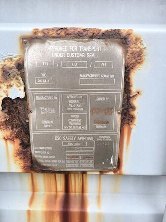 20" Fods Container  ESEN Model: 20C-GA-1