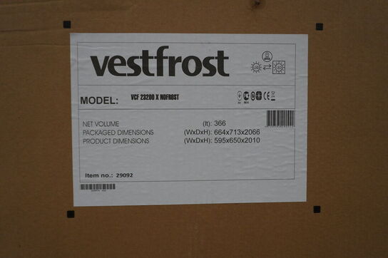 VESTFROST køle- og fryseskab - model VCF 23200 X NOFROST