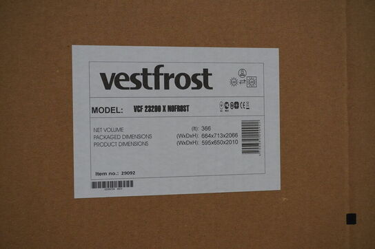 VESTFROST køle- og fryseskab - model VCF 23200 X NOFROST