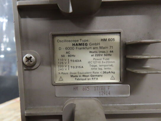 Oscilloscope HAMEG HM605