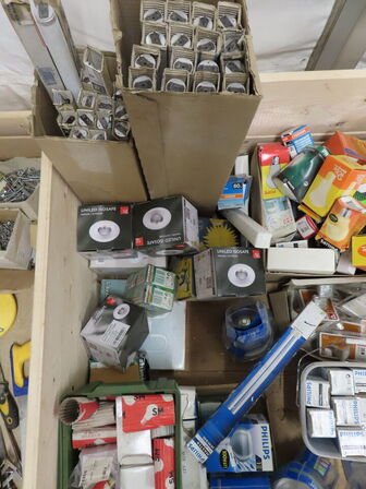 Indholdet på pallen