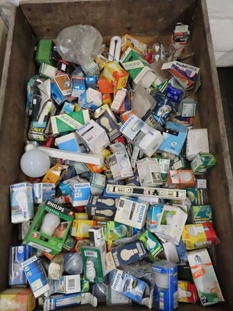 Indholdet på pallen