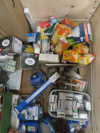 Indholdet på pallen